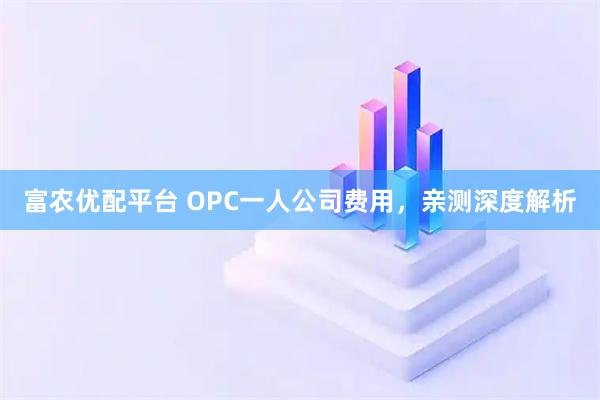 富农优配平台 OPC一人公司费用，亲测深度解析